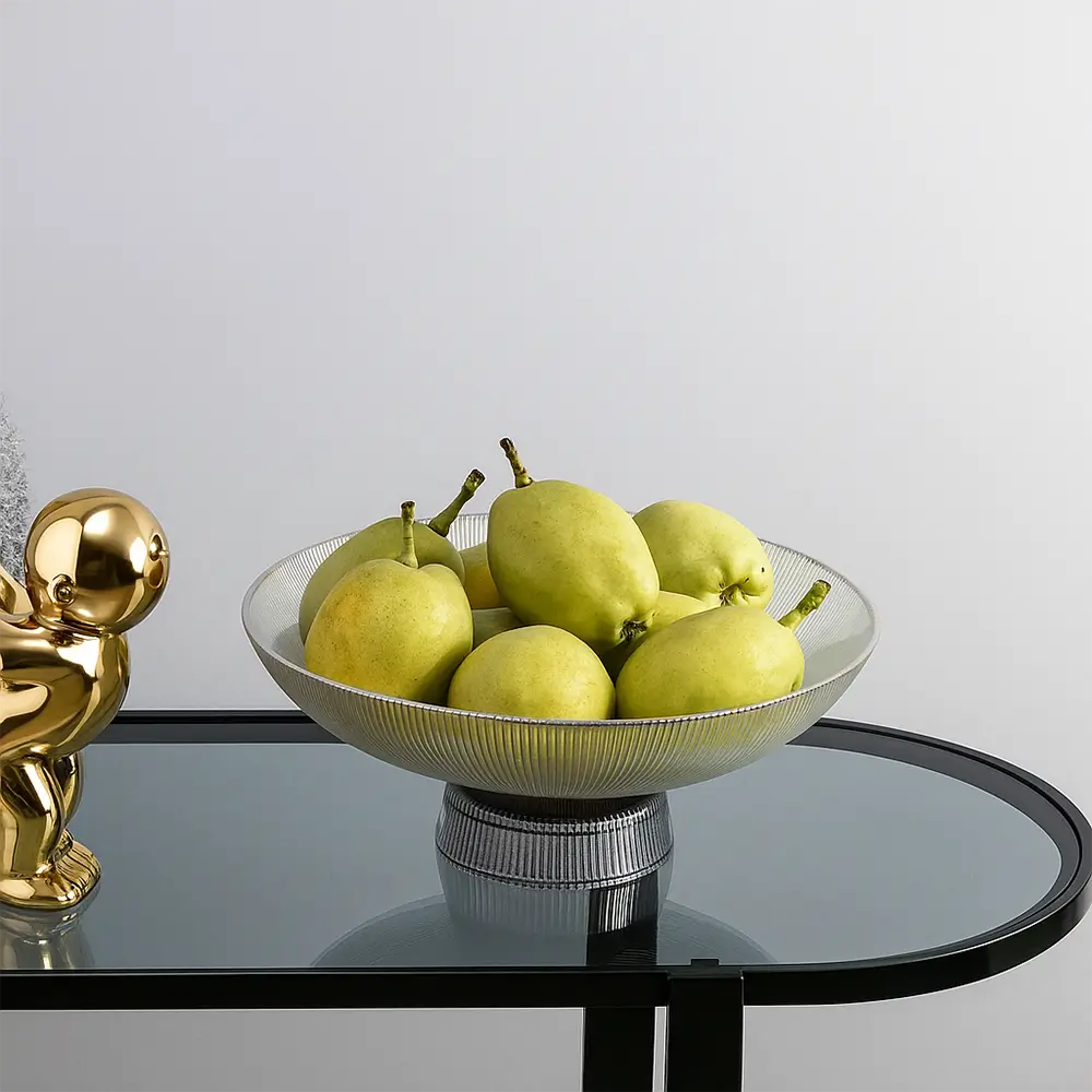 Fruteira de Vidro Linha Canelatta