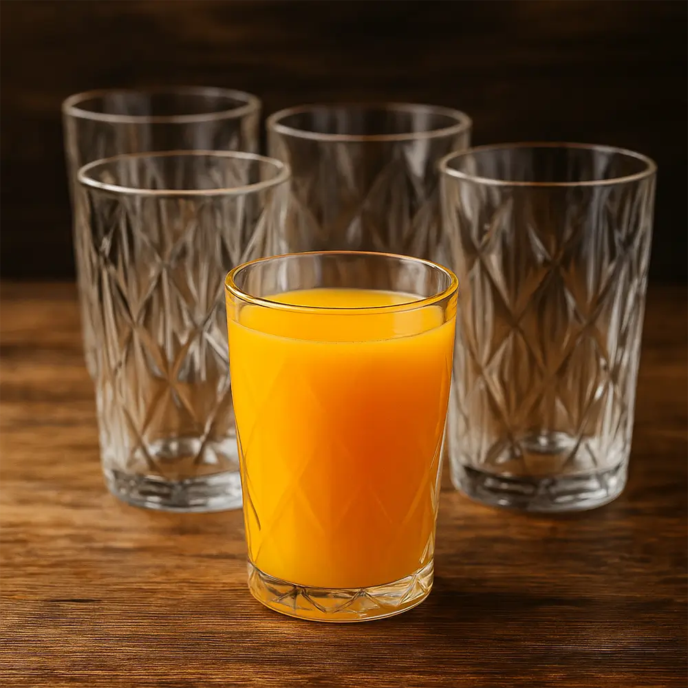 Jogo de Copos de Vidro Diamond 400ml – 6 Peças