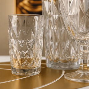 Jogo de Copos de Vidro Diamond 400ml – 6 Peças