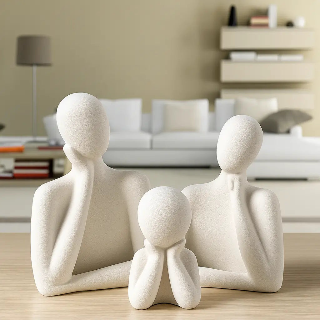 Estatueta Minimalista União da Vida – Feito em Gesso