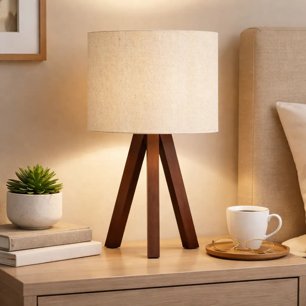 Abajur de Mesa Linen Nature – Bivolt