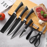 Kit Cozinha Profissional 6 Peças – INCLUSO Descascador e Tesoura