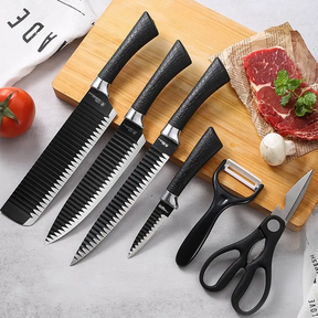 Kit Cozinha Profissional 6 Peças – INCLUSO Descascador e Tesoura
