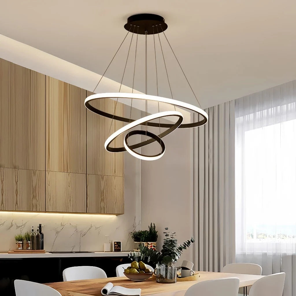 Lustre Aurora de LED com 3 Cores – Bivolt